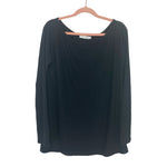 Amaryllis Black Long Sleeve Top- Size XL