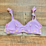 Stoney Clover x Target Lilac/Orange Hearts Ruffle Strap Padded Bikini Top NWT- Size XL (we have matching bottoms)