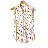 Disney Collection by Lauren Conrad Minnie Mouse Print Button Up Tank- Size S