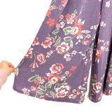 Agnes & Dora Floral Berry V-Neck Wide Leg Cropped Super Soft Jumpsuit NWT- Size XS (0-2)