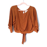 Mia Joy Burnt Orange Open Back Cropped Top NWT- Size S (Jana) we have matching skirt