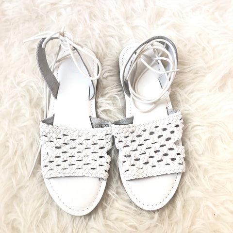 Urban Outfitters Braided Ankle Wrap Sandals- Size 7 (brand new)