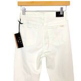 Jen 7 by 7 For All Mankind White Slim Straight Stretch Jeans NWT- Size 2 (Inseam 31”)