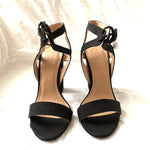 Charlotte Russe Black Ankle Tie Heels NWT- Size 7