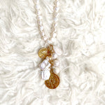 Nest Freshwater Pearl Charm Necklace