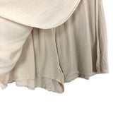 Vestique Cream Faux Wrap Skort- Size L
