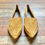 Steve Madden Mustard Studded Suede Pointed Toe Flats- Size 8.5 (BRAND NEW CONDITION!)