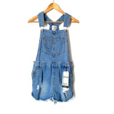 Love Tree Denim (Pink Lily) Distressed Overalls NWT- Size S (sold out online)