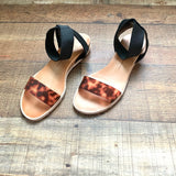 Dolce Vita Black Ankle Strap Tortoise Strap Sandals- Size 9