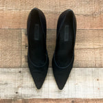 Alberta Ferretti Black Animal Fur Heel- Size 39 (See Notes)