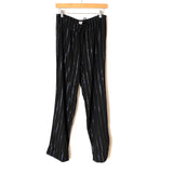 Victoria Secret Black Metallic Striped Pajama Set- Size S (sold as a set)