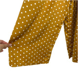 J.O.A (Just One Answer) Mustard Polka Dot Smocked Bodice Jumpsuit NWT- Size S