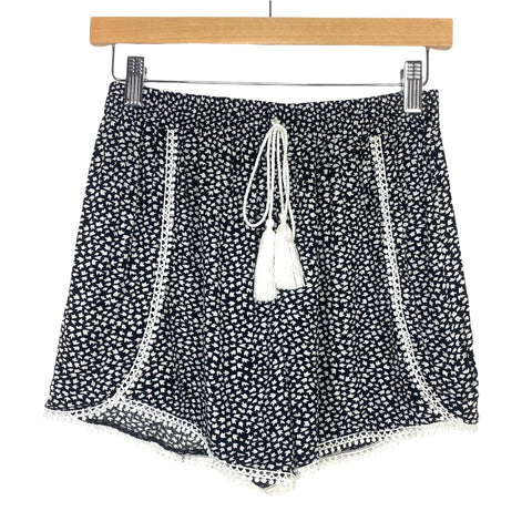 Molly Bracken Black/White Print Shorts- Size XS