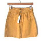 Newbury Kustom Mustard Denim Skirt NWT- Size S