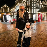 Loft Cream/White Navy Beanie