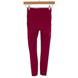 Lululemon Berry Side Pocket Reflective Dot Leggings- Size 2 (Inseam 25.5”)