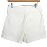 LOFT White High Waisted Button Front Shorts NWT- Size 0 (sold out online)