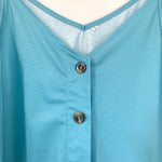 No Brand Blue Ombre Button Up Tank- Size S