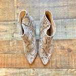 X2B Snakeskin Print Booties- Size 7 (GREAT CONDITION)