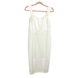 ASOS Ivory Front Slit Dress NWT- Size 8