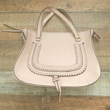 Sole Society Faux Leather Pink With Animal Print Interior Handbag NWOT
