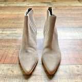 Marc Fischer Grey Suede Ankle Booties- Size 7 (LIKE NEW)