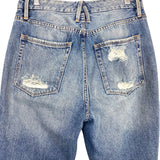 Good American Good Vintage Distressed Raw Hem Jeans- Size 4/27 (Inseam 27")