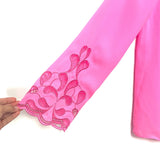 Lilly Pulitzer Hot Pink Bell Cutout Front and Sleeve Top- Size XS