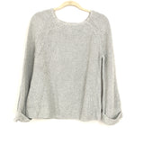 LOFT Grey Rolled Sleeve Sweater- Size L
