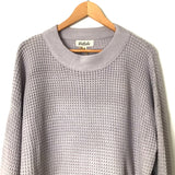 Listicle Grey Knit Sweater NWT- Size S