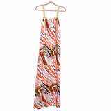 Forever 21 Cream Multicolor Crochet Straps Maxi Dress NWT- Size S