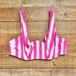 Figleaves Pink/White Striped Corsica Underwire Crop Bikini Top- Size 38E (we have matching bottoms, sold out online)