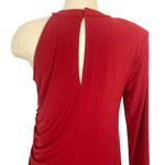 Eloquii Red One Shoulder Side Ruching Asymmetrical Hem Dress NWT- Size 14