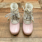 Jack Rogers Pink/Gold Shimmer Duck Boots- Size 8 (See Notes- Sold Out Online!)