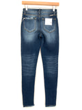 KanCan Dark Wash Distressed Skinny Jeans NWT- Size 3/25 (Inseam 28”)