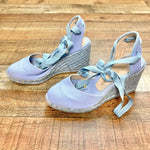 Stuart Weitzman Canvas Closed Toe Espadrille Wedges- Size 8.5 (see notes, sold out online