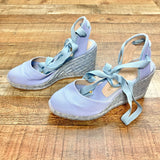 Stuart Weitzman Canvas Closed Toe Espadrille Wedges- Size 8.5 (see notes, sold out online