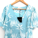 Le Lis Light Blue Button Up Dress NWT- Size S