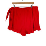 Show Me Your Mumu Red Faux Wrap Skort- Size XXL