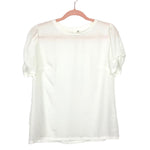 KUT From The Kloth White Cinched Sleeve Top- Size S (See Notes)