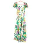 Billabong White Sunrise Floral Tiered Maxi Dress- Size S