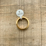Pretty Connected Gold Boss Ring NWT- Size 8