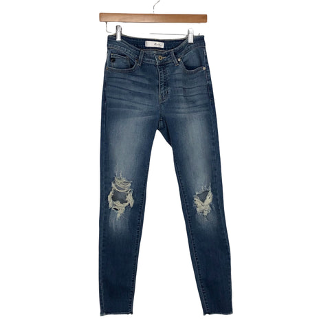 KanCan Dark Wash Distressed Jeans- Size 7/27 (Inseam 27”)