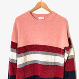 Pink Lily Chenille Striped Sweater- Size S
