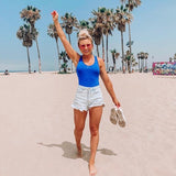 Ambiance Blue Tank Bodysuit- Size S