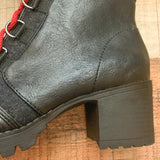 Scoop Black Sadie Heeled Combat Boots- Size 6.5 (See Notes)
