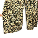 Ces Femme Animal Print Surplice Belted Jumpsuit- Size M