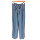 DO + BE Chambray Paperbag Pants- size S (Inseam 26.5”)
