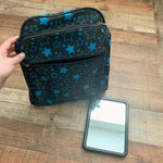 Dream Utilities Black/Blue Star Print Toiletry Bag