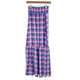 Buddy Love Pastel Checkered High Slit Skirt- Size S (we have matching bikini top)